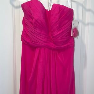 Strapless Full Skirt Bridesmaid Dress